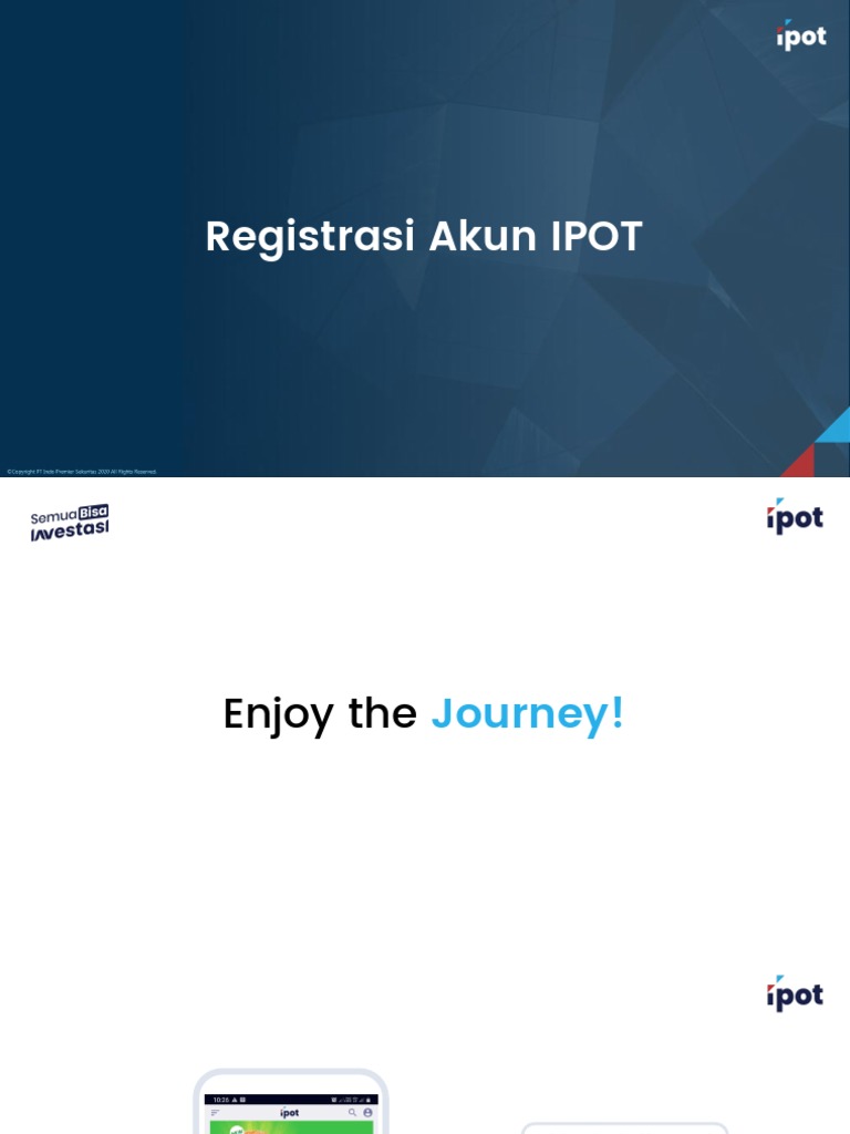 Cara Registrasi Akun IPOT Secara Online | PDF | Bisnis