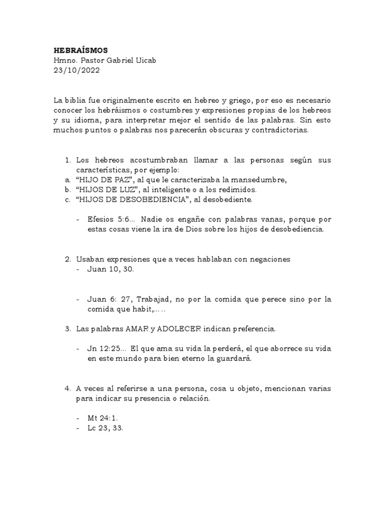Hebraísmos PDF