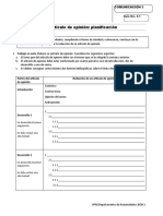 G5.1 - El Artículo de Opinión - Planificación, Esquema Numérico