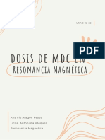 Dosis recomendada de Gadovist en resonancia magnética según peso y edad