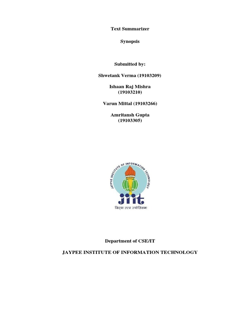 Extractive Text Summarization Project | PDF | Science | Cognitive Science