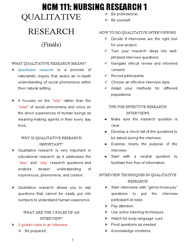 Qualitative research pdf qualitative research sampling statistics 