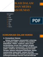 KOMUNIKASI HUMAS DAN MEDIA PUBLIKASI