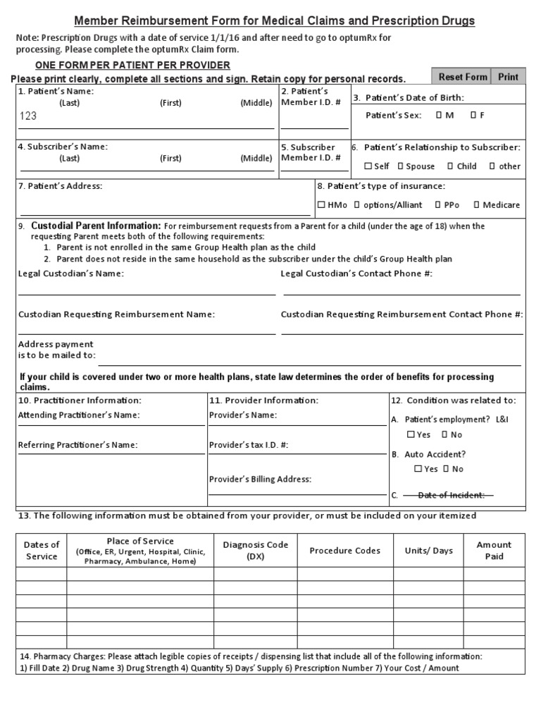 Prescription Template 14 PDF Medical Prescription Receipt