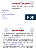 Lec02 - Components of Computers