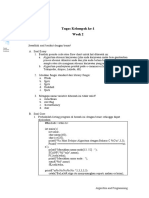 Tugas Kelompok Ke-1 Week 2: Algorithm and Programming