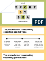 Week 3 - Export by Sea (Procedures)