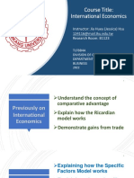 International Economics Week4 The Specific Factors Model - With Answers