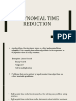 Polynomial Time Reduction(s)