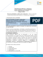 Guía de Actividades y Rúbrica de Evaluación - Unidad 3 - Fase 4 - Dirección y Control Del Proceso Administrativo y Competencias Ciudadanas