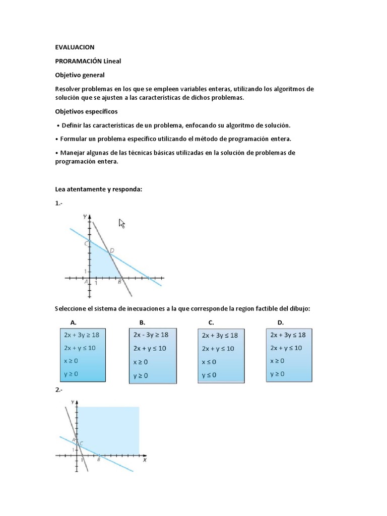 Problemas de Programación Entera | PDF | Métodos y materiales de ...