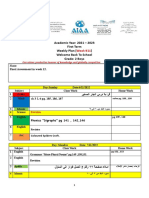 Grade 2 Boys Weekly Plan Week 11