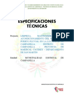 Especificaciones Tecnicas Trabaja Peru, Campanilla.