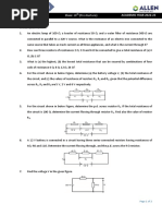 Practice Questions - Class-X - Physics