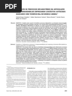 AVALIAÇÃO DE PROCESSOS INFLAMATÓRIOS NA ARTICULAÇÃO
