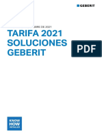 Tarifa 2021 Soluciones Geberit - Actualizada - Octubre
