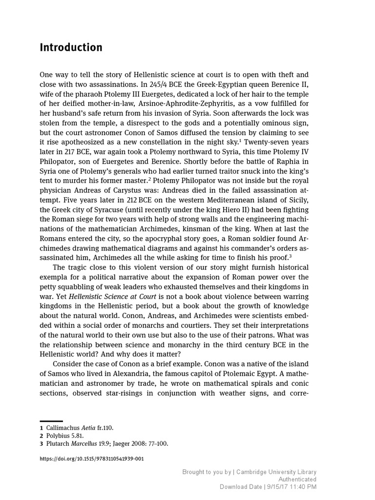 10 1515 9783110541939 001 introduction pdf science ptolemaic