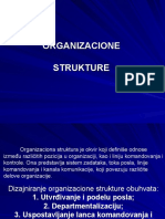 Organizacione Strukture - Prezentacija