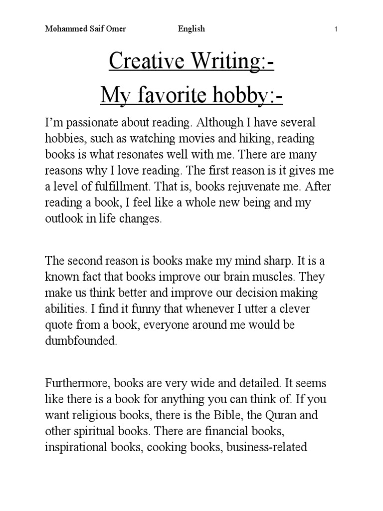 Creative Writing | PDF