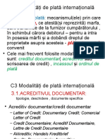 C3. Modalități de Plată Internaționale