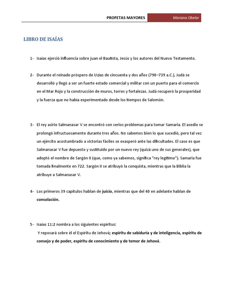 Profetas Mayores Pdf Daniel Figura Bíblica Jeremías