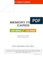 Memo Items Cards ATR42 72 600