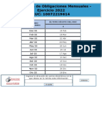 Cronograma Pago Imp Sunat 2022