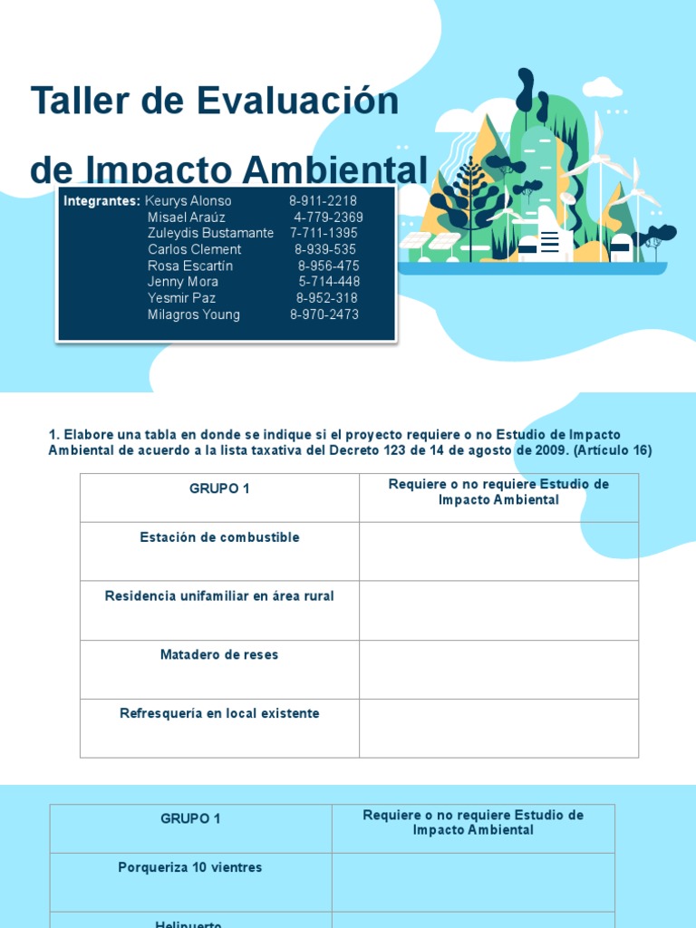 Evaluación de Impacto Ambiental en Proyectos | PDF | Desarrollo ...