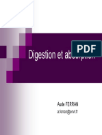 Ecrit Cours Digestion Gastrique, Digestion Et Absorption Des Glucides Proteines Et Lipides