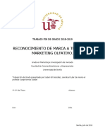 Tfgreconocimiento de Marca A Través Del Marketing Olfativo.