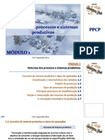 Modulo 1 - Natureza Dos Processos e Sistemas Produtivos