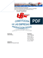 Constitucion de Las Empresas de Produccion Social-1