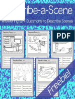 WH Questions No Prep Freebie Describea Scene Printand Go Worksheets