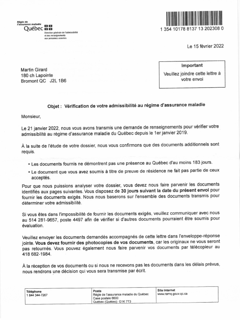 Ramq Perdu Carte – Remplacer ou corriger une carte d’assurance maladie ...