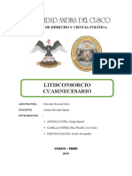 LITISCONSORCIO CUASINECESARIO