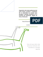 Diagnostico Del Estado Poblacional Del Puma y Evaluacion de Corrales para El Ganado Domestico Provincia de Parinacota Region de Arica