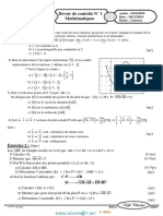 Devoir de Contrôle N°1 - Math - 3ème Math (2014-2015) MR Kefi Chokri