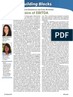 The Basics of EBITDA: B B Z C M. H