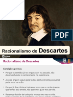 Racionalismo Descartes Filosofia11ºano PPT Filosofia Teste Racionalismo