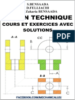 Dessin Technique Cours Et Exercics Avec Solutions PDF