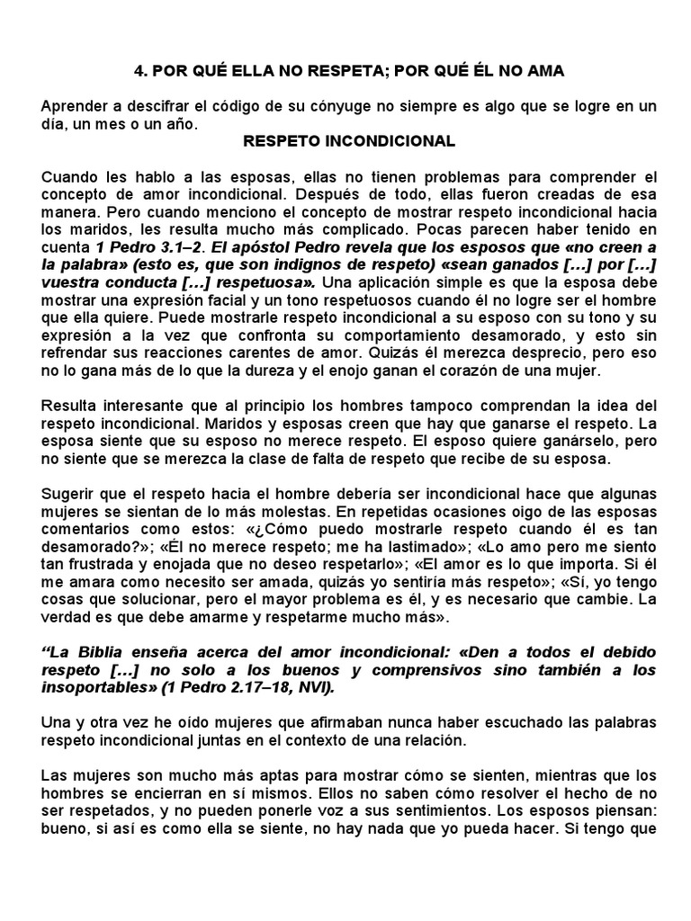 Amor y respeto en el matrimonio | PDF | Amor | Pablo el apóstol