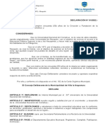 DECLARACIÓN #1/2022 - Declaración 50° Aniversario Universidad de Comahue.