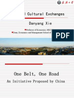 OBOR and Cultural Exchanges Danyang Xie