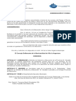 Comunicación #1/2022 - Transporte Paraje Rincon.