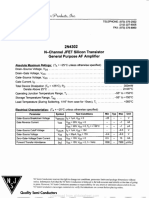 Hoja Datos 2N4302 Jfet