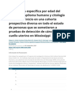 Prevalencia específica por edad del virus del papiloma humano y citología anormal al inicio en una cohorte prospectiva diversa en todo el estado de personas que se sometieron a pruebas de detección de cáncer de c