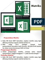 Matriks Dalam Excel