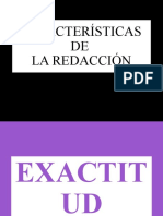 d. Redacción Características de la redacción_exactitud