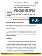 Método de Valuación de Puestos COMPARACIÓN DE FACTORES