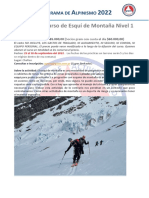Programa Esqui de Montaña - Modulo 4 GRAM 2022 CHALTEN